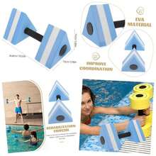 Mancuernas de Agua para Ejercicios Acuticos Pesas para Piscina Flotantes Entrenamiento y Ergonmico Accesorio para Aquaerobics y Fortalecimiento - Azul - Ver 1
