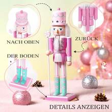 25 cm kreative pinke Zuckerwaren-Serie Nussknacker Weihnachtsfeier Tischdekoration feines Geschenk