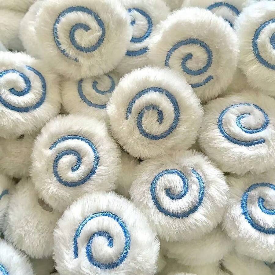 浅蓝色鱼形盘子娃娃柔软可爱儿童配饰吊坠娃娃包胸针生日礼物 - 圣诞礼物 - 完美礼物 - 彩色 - 查看 1