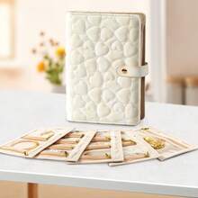 1pc Jewelry Organizer Box - A5 Travel Case With Zipper Closure, Beige/Transparent Design, Jewelry Rolls Storage - Portable Jewelry Storage Box For Women, Gift For Christmas, Valentine's, Mother's Day, Travel-Friendly Organizer, Jewelry Organizer Storage, Jewelry Rolls