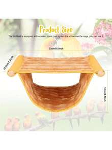 BWOGUE Winter Warm Bird Nest Bed Hanging Hammock Snuggle Hut Parrot House Tent Toy Bird Cage Perch For Parakeet Budgies Cockatiels Lovebird Cockatoo Finch Hamster Chinchilla Guinea Pig
