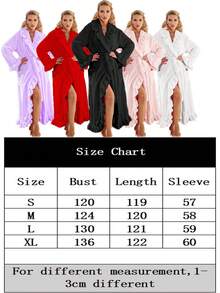 女士加厚荷叶边时尚睡袍，秋冬珊瑚绒加厚浴袍，超柔软荷叶边及踝长款睡袍，带侧袋，保暖家居服，柔软保暖长款浴袍，毛绒SPA睡袍，休闲睡衣，带口袋家居服 - 彩色 - 查看 9