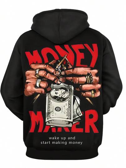 メンズ 【M】flexwitme MAKE MONEY RAIN HOODIE RED