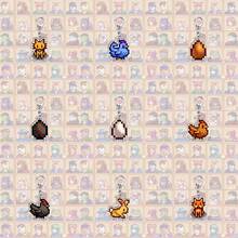 Móc khóa Acrylic Star Dew Valley Trang trí trò chơi ngoại vi Gà con Chó Trứng Ba lô Mặt dây chuyền Quà tặng sinh nhật - Quà tặng Giáng sinh - Quà tặng hoàn hảo - Quà tặng - Nhiều màu - Xem 1