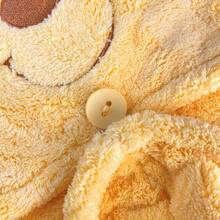 Miniso Disney Winnie The Pooh Fluffy Season Thickened Antibacterial Hair - Drying Cap, 7A - Level Antibacterial Material, Quick - Drying Winnie(1 PC)