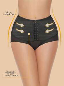 JUQDNX Mesh Stitching Shaping Panties, Tummy Control Compression Panties To Butt Lift & Shape Buttocks, Women's Underwear & Shapewear