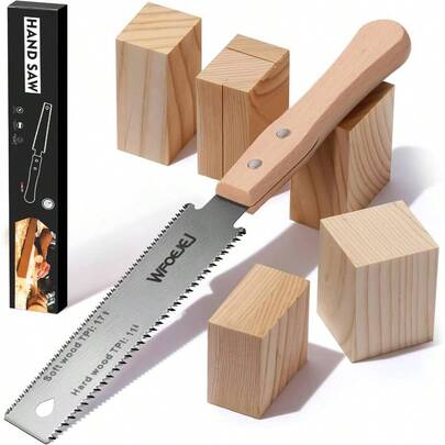 6 Inch Japanese Pull Saw Hand Saw Woodworking Tools Wood Handle, Lightweight Woodworking