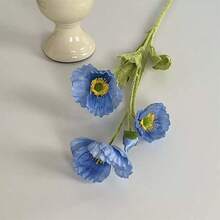 1/3/5PCS Artificial Poppy, 59cm Long, With 4 Flowers, Simple And Modern Style, Can Be Bent And Does Not Fade - Used For Diy Flower Wall, Scene Layout, Living Room And Bedroom Vase Flower Arrangement, Wedding, Party Decor,Desk Stuffing.Autumn And Spring Leaf Harvest ,,Room Decor,Home Decor,Kitchen Decor,Wedding Decor,Table Decoration,Centerpieces,Office Decor,Garden Decor,Outdoor Decor