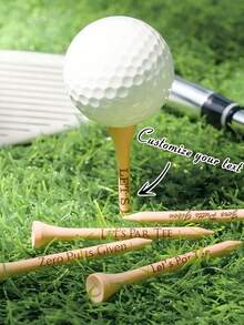 Personalisierte Golftees, Individuelle Golftees, Gravierte Golf Geschenke, Wähle Schriftart und Farbe, Weiße Holz Golf Tees, Geschenk für Männer Vatertag Geschenk Papa Golf Geschenk, Kunstaktivitäten, Outdoor-Sportausrüstung, Ideale Geschenke für ihn, Freund, Familie, Freunde, für Geburtstage, für Urlaub/Feiertage, für Schule/Wettbewerb, für Sport - Verschiedenfarbig - Übersicht 2
