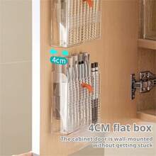 Wall-Mounted Lipstick Organizer Holder Multi-Compartment Makeup Brush Lipstick Holder For Home Vanity Bathroom