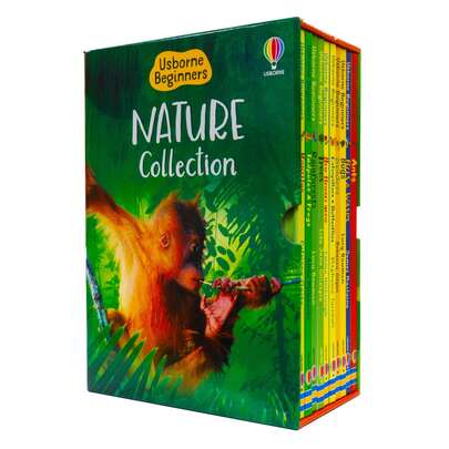 Usborne Books, Nature Nonfiction Books 10 Books Box Set Library For Kids (New Hardcover Books)