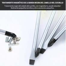 10PCS Juego de Desarmadores-Destornilladores de Precisión Extraíble Profesional Magnética Kit de Herramientas de Reparación para Computadora Móvil Teléfono Inteligente Consola de Juegos - Negro - Ver 5
