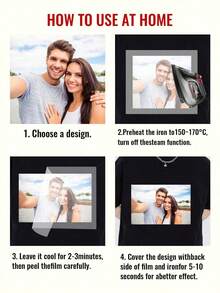 1pc- Custom Heat Transfer Stickers, Cool Custom Heat Transfer Film, Personalized Ironing Patch, Custom DTF Heat Transfer Stickers - Personalize Your Design Or Photo, DIY Ironing Vinyl T-Shirt, Pillow And Clothing Decoration, Cute, High Quality Custom, DTF Transfer Film, Personalized, Unique Ideal Gift For Her Boyfriend