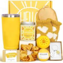 Unique Gifts For Women Mom Wife Girlfriend Sister Her Spa Gift Basket Set Sunshine Gifts For All Occassions For Example Mothers Day Birthday Christmas Valentines Day Gifts Thanksgiving