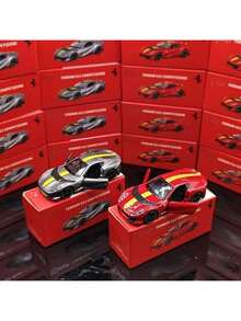 Burago 1:64 Escala Modelo de Coche de Carreras de la Serie , Miniatura de Coche Réplica Fundida para Niños, Modelo de Coche Coleccionable de Aleación Pequeño, Regalo de Navidad, Año Nuevo y Cumpleaños - 812 COMPETICIÓN-ROJO - Ver 4