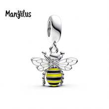 Manyilus Manyilus 1 Stück Sterling Silber Strandcharms im Vintage-Stil, Sommer Charms wie Palme, Kokosnussbaum, Strandkorb, kleiner Ente, Schwimmring, Pantoffeln, Strandmuscheln, rosa Donut, Eiscreme, Erdbeere, Biene, Anhänger & Perlen, geeignet für Armbänder und Halsketten, DIY Schmuckherstellung, Geschenk für Freunde und Liebhaber