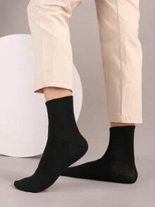 5pcs/10pcs/20pcs Couple Sports & Casual Crew Socks, Suitable For Daily Wear, Indoor & Outdoor, Fall