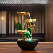 LUMIARTISAN Small Indoor Fountain, Automatic Circulation Humidifier, Desktop Decoration, Living Room, Indoor Bedroom, Relaxation Crafts