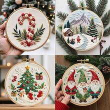1/3 pièces Nouvelle série de motifs de Noël de haute qualité, Kits de broderie de Noël pour adultes, Kits de point de croix pour débutants, Kit de broderie pour débutants, Convient pour les décorations de Noël, les ornements de sapin de Noël, la décoration de la maison, Thanksgiving, la fête des récoltes, les décorations d'hiver, les cadeaux de vacances (10 styles disponibles, un style que vous aimerez)