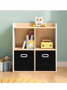 6 Cajas Organizadoras De Tela Plegables Hogar Almacenamiento - Negro - Ver 6