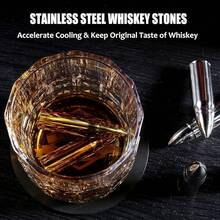 Juego de 2 piedras de whisky, juego de 2 vasos de whisky, cubos de whisky, de acero inoxidable, caja de regalo de whisky, whisky, el mejor regalo para beber para hombres, papá, marido, cumpleaños, día festivo - Anteojos rectos + piedras de acero inoxidable para marido - Ver 10