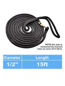 Nylon Horse Lead Rope, Double Braided Horse Lead With Quick Release Snap Clip, Soft Comfortable Handle, Suitable For Daily Use And Competition Equestrian Tack