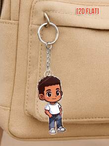 Hình vẽ nhân vật 2D phong cách Q tùy chỉnh, tạo hình nhân vật 2D phong cách Q dựa trên ảnh tải lên, quà tặng móc khóa cá nhân hóa dành cho gia đình và bạn bè. - Như đã hiển thị2 - Xem 7