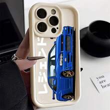 Funda de teléfono con dibujos animados JDM Sports Car Pattem para 17 16 15 14 13 12 11 Pro Plus Max , funda protectora trasera de parachoques suave - Blanco-YYDSF1239 - Ver 12