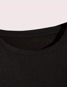 Men's Premium Cotton T-Shirt Academia Hope Larga Moda - Black - View 6