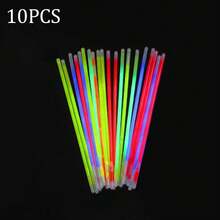 10/50/100支装 8英寸荧光棒，派对用品，夜光荧光棒，派对礼物，荧光派对装饰，霓虹派对荧光项链和带连接器的荧光手链，非常适合生日、婚礼、派对、万圣节、圣诞节等场合 - 夜光闪光派对用品，圣诞装饰，家居圣诞礼物，圣诞装饰 - 彩色 - 查看 13