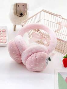 Adjustable-Shaped Fruit-Shaped Ear Covers Suitable For Girls And Children, Designed To Keep Warm In Autumn And Winter. It Is A Protective Ear Cover With Cartoon Plush Ear Pads. - Multicolor - View 6