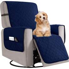 ¡RecomendadoFunda Sofá Reclinable Acolchada Reversible, Funda de Sofá Acolchada Impermeable para Sala de Estar, Protector Lavable para Niños, Perros y Mascotas (Azul Oscuro)¡Top de Temporada - azul oscuro - Ver 8