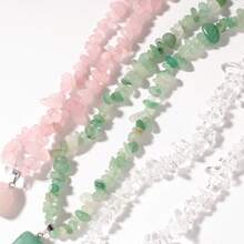 Asymmetrical Natural Amethyst Agate Stone Necklace Adjustable Chain Square Pendant Long Necklace Women Fashion Personalized Jewelry Suitable For Daily Wear And Special Occasions