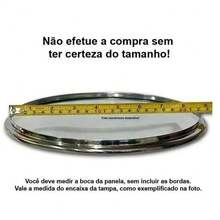 Tampa De Vidro  Temperado Para Panela e Frigideira Com Pomel Puxador