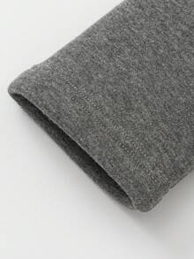 Balabala Tween Boys' Thermal Lined Pants 2025 Fall/Winter, Warm Sleepwear - Dark Gray - View 5