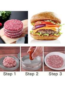 1 件/2 件畅销汉堡肉饼压榨机 - 优质不粘汉堡压榨机，符合人体工程学的手柄，合金钢烤架模具，适用于牛肉、奶酪和蔬菜肉饼 - 非常适合烧烤、烧烤和户外烧烤，坚固的结构 | 操作流畅，肉饼压榨机，汉堡粉碎机压榨机 - 彩色 - 查看 11