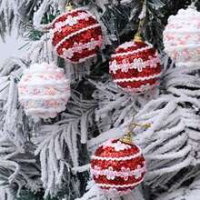 6 Piezas Bolas de Navidad Bolas de Burbujas Decoración Creativa del Árbol de Navidad Colgante de 6cm Bolas con Puntos de Colores Navideños Colgante Decoraciones Navideñas para el Hogar Regalos de Navidad Decoración Navideña