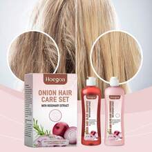 Hoegoa 1 Sets Onion Biotin And Rosemary Shampoo Conditioning & Hair Care Capsules Set- Silicone Free, Deep Moisturizes And Strengthens Hair Roots For All Hair Types - Pink - View 7
