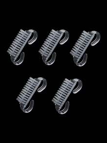 1pc/5pcs/20pcs/50pcs Small Manicure Dust Brush Handle Grip Nail Brush Cleaning Brush Nail Brush With Powder Nail Brush For Cleaning Fingernails Handle Grip Nail Brush, Fingernail Scrub Cleaning Brushes For Toes And Nails Cleaner, Random Color Nail Art Manicure Pedicure Soft Remove Dust Plastic Cleaning Nail Brushes File Tools Set - Red - View 10