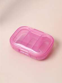 Medical Kit With Printed Cross And Letters' Medicane ',Portable And Minimalist Pill Organizer Medication Storage Box With 3 Compartments For Home And Travel Portable Travel Mini Pill Case Waterproof Moisture-Proof Pill Storage Container Suitable For Storing Medication Rings And Other Small Itemsl,