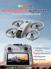 CASRRA The Multi-Functional Drone GT3 Equipped With A Camera Is Fitted With A Large-Screen Remote Control, Allowing For Real-Time Viewing Of Flight Routes, Taking Photos And Videos, And Documenting Life. Brushless Motors Offer More Powerful Performance. Optical Flow Hovering Flight Is More Stable For Novice Drones. Economic Drones. Aerial Photography Drones, Wonderful Christmas And Halloween Gifts