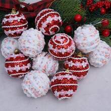 6 Piezas Bolas de Navidad Bolas de Burbujas Decoración Creativa del Árbol de Navidad Colgante de 6cm Bolas con Puntos de Colores Navideños Colgante Decoraciones Navideñas para el Hogar Regalos de Navidad Decoración Navideña