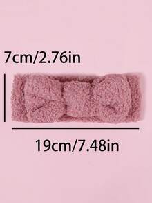 8 piezas Diademas gruesas de invierno de color caramelo, diademas anchas con lazo para niños, scrunchies de pelo lindos y festivos para niñas, accesorios de pelo para bebés, esenciales para la ducha