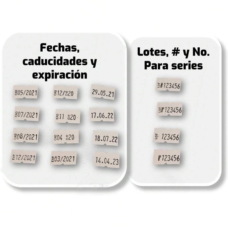 Ribetec Etiquetadora Marca Precios, Fecha y Lote Manual de 8 Dígitos 1 Línea 5500 - 1 - Ver 1