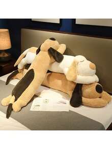 70厘米/110厘米可爱毛绒狗狗玩偶 - 柔软蓬松的填充玩具，送给爱狗人士的完美礼物，儿童房的绝佳装饰品，特别的生日、节日、派对、感恩节、圣诞节、情人节礼物 - 彩色 - 查看 3