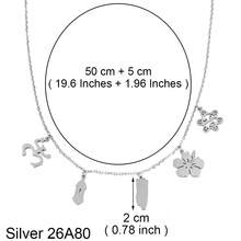 1 pieza Mapa de Puerto Rico, Máscara floral, Collar con símbolo tradicional de rana PR y flor de hibisco, Joyería de acero inoxidable para mujeres - Multicolor - Ver 8