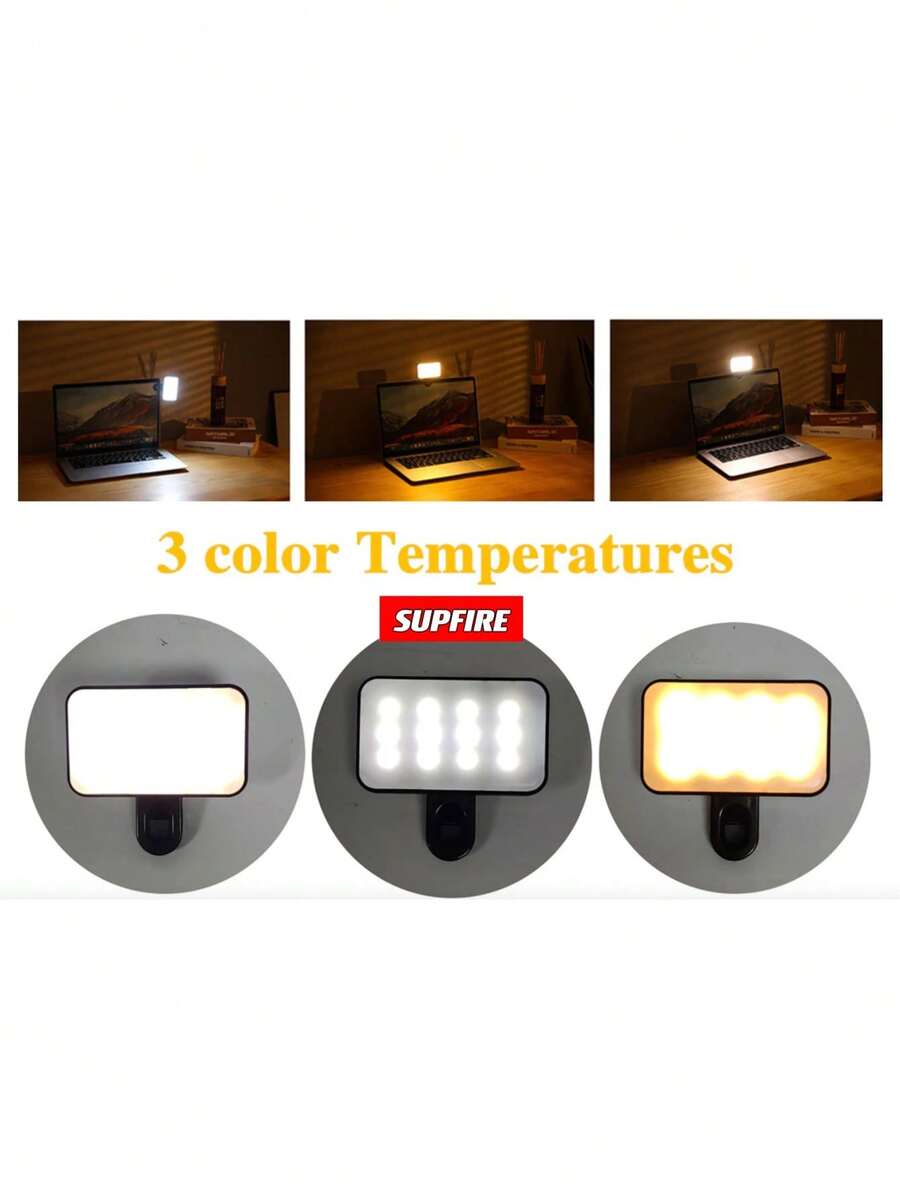 Photography Fill Light, Mobile Camera, Computer Video, Outdoor Shooting, Soft Light, Mini Portable Pocket Light - 模組 LED 002 - 查看 1