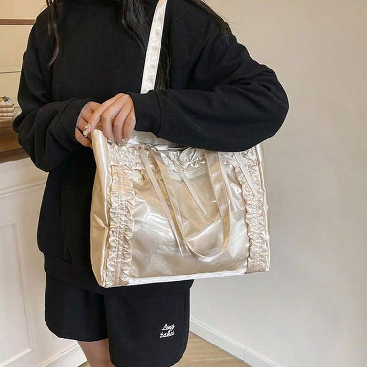 Women Shoulder Bags - Bạc. - Xem 4