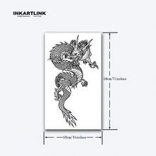 INKARTLINK Hình xăm công nghệ cách mạng, Hình xăm bán vĩnh viễn, Hình xăm rồng truyền thống Trung Quốc, Hình xăm chân thực, Hình xăm ấm áp, Hình xăm tạm thời, Hình xăm giả, Không thấm nước, Hình xăm chân thực, Hình xăm thiết kế độc đáo - màu đen - Xem 4