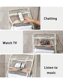 1 件防水浴室悬挂式收纳袋，壁挂式淋浴衣物收纳袋 - 彩色 - 查看 6